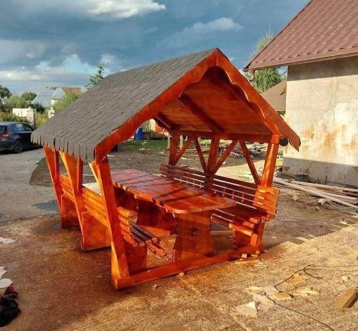 Foișor lemn masiv rustic