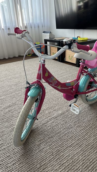 Детски велосипед колело с помощни колела E&L cycles - Barbie, 16 ''