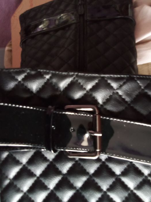 Лачени ботуши нови с топла подплата