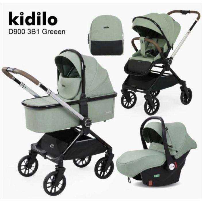 Детская коляска Kidilo D900 3 в 1