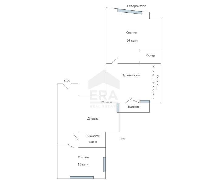 Продава се Тристаен апартамент в Варна, Гранд Мол Варна - 87 кв.м за 2211 €/кв.м - Снимка #2