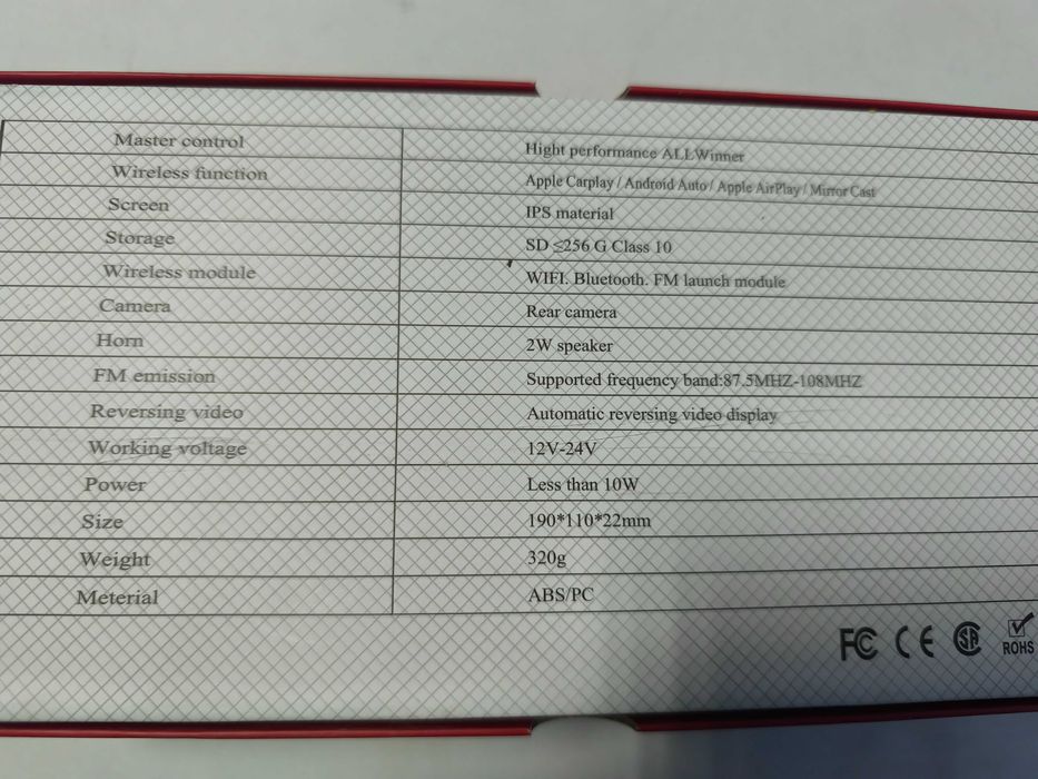 Navigatie Carplay cu display 10" universala