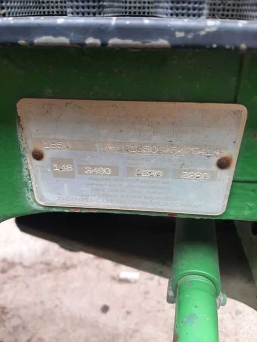 Tractor Jhon Deere 1550