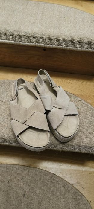 Sandale MANGO piele nat 39