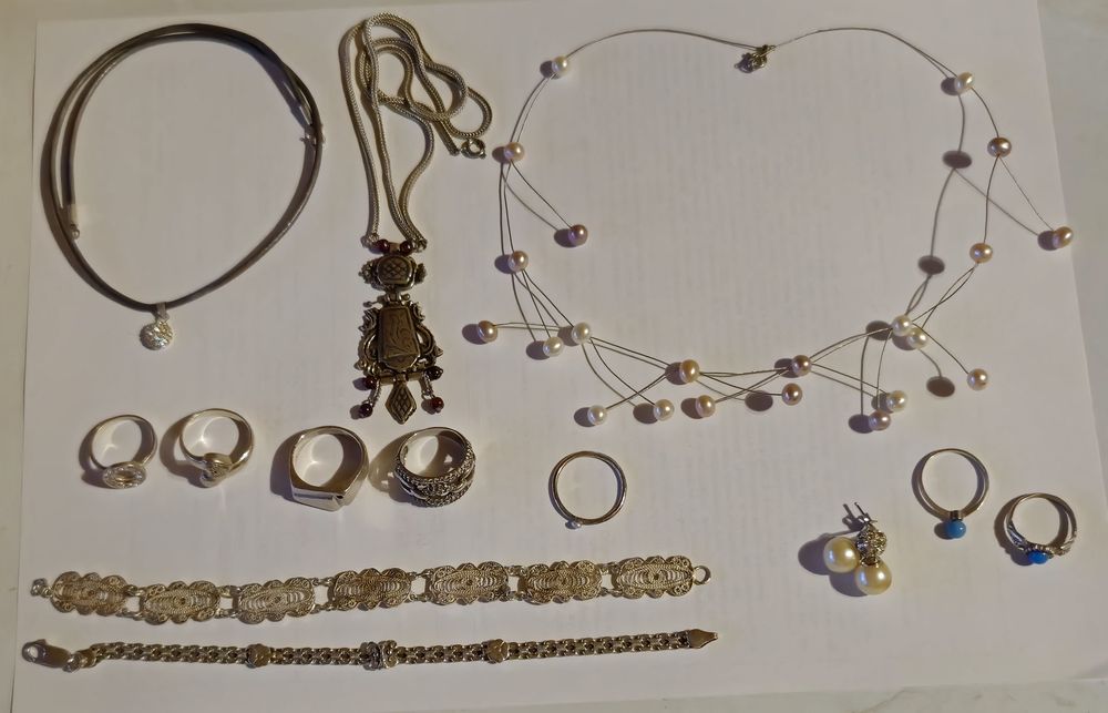 Сребърни накити, проба 925 и 950