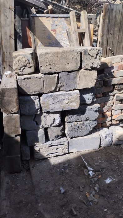 Шлакоблок, кирпич б/у