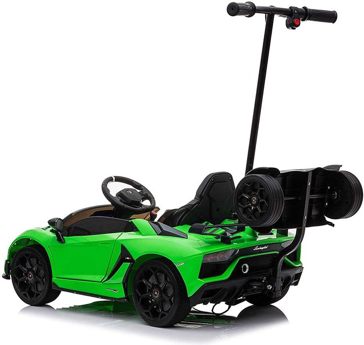 Masina electrica Lamborghini Aventador SVJ 70W 12V + Hoverboard #Verde