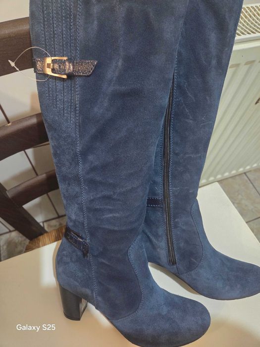 Cizme piele intoarsa Gatta