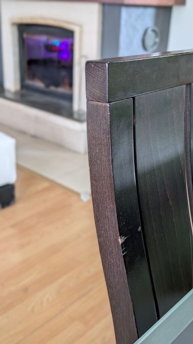 Стъклена трапезна маса с 6 стола