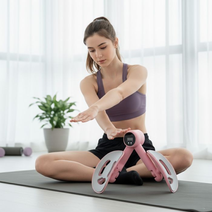 Дамски тренажор с дисплей за домашен фитнес