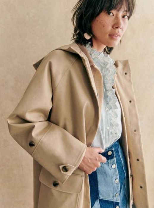 Sezane, Hugo Parka, цвят Sand, размер 34