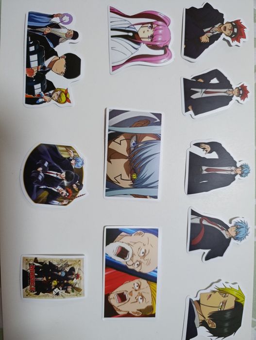 Аниме наклейки:Магия и мускулы;Магическая битва 1шт 1000сум