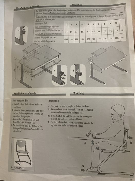 Парта для школьника