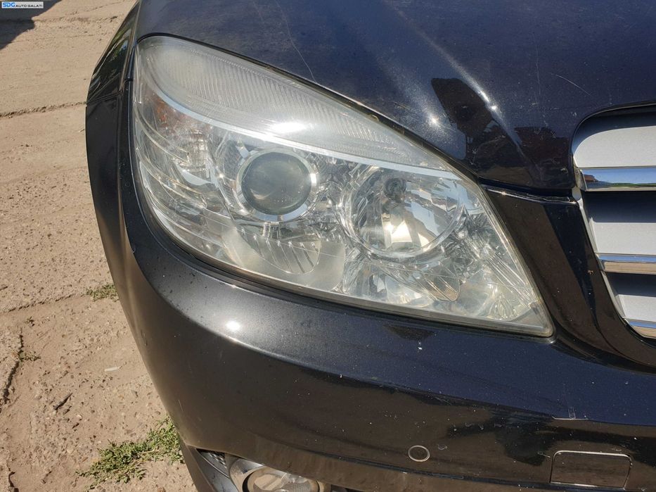 Far Dreapta Halogen cu Lupa FARA Xenon Mercedes Clasa C Class W204 NFL Non Facelift 2007 - 2011 [K6217]