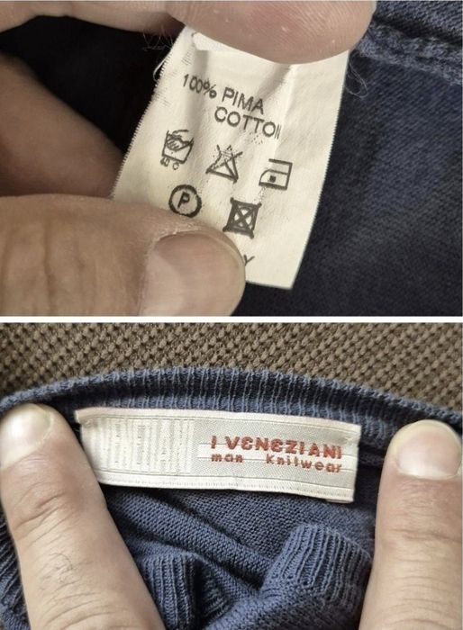 Pulover exclusivist bărbați, I Veneziani, Bumbac PIMA - L