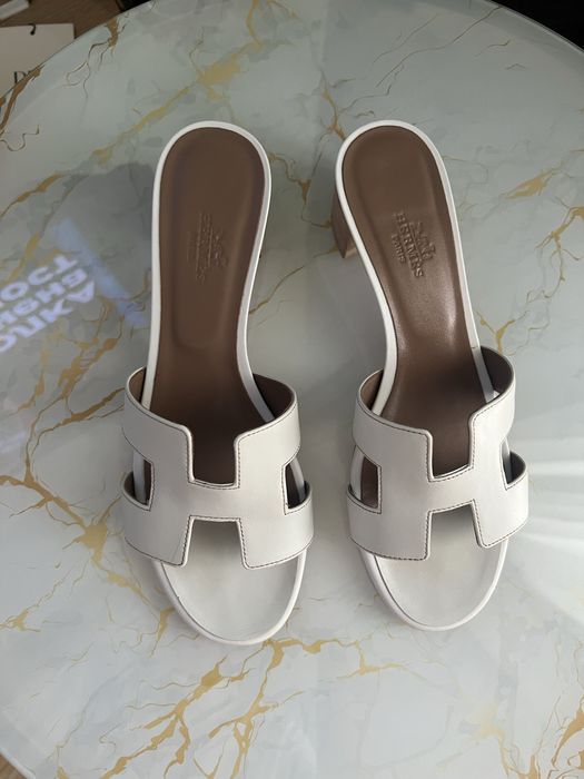 Дамски чехли с токче Hermes