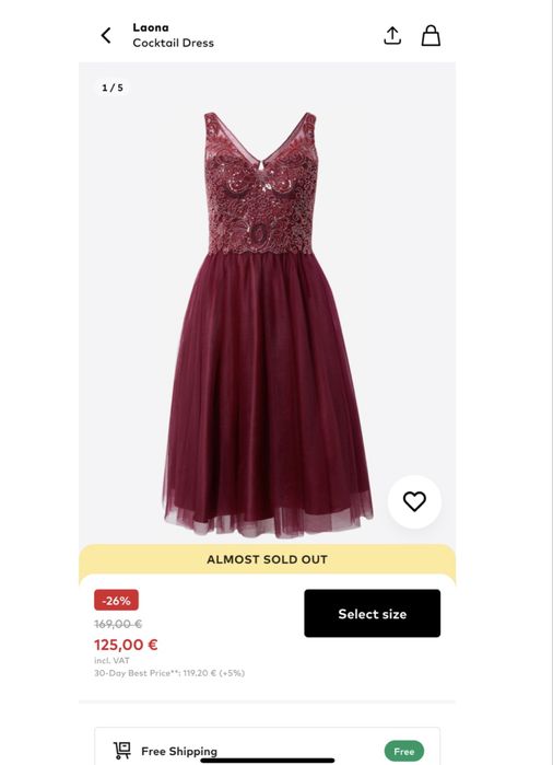 Официална рокля Laona в бордо червено с камъни и тюл за сватба