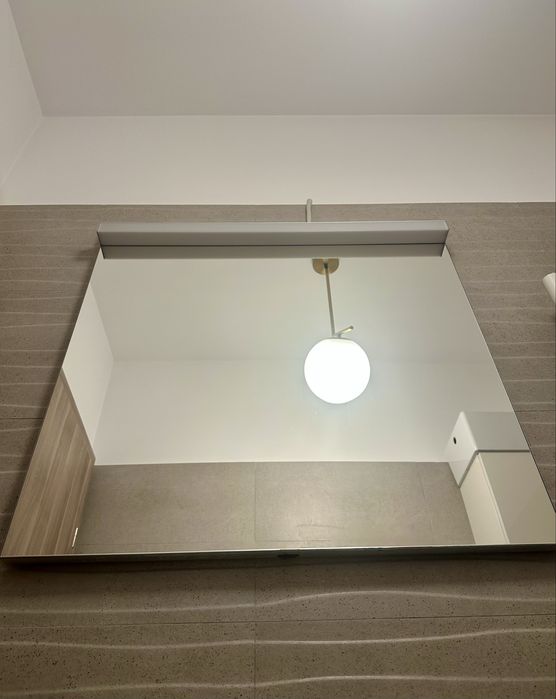 Oglindă de baie cu iluminare, 70 x 72 cm