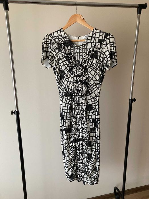 Rochie Max Mara, mărimea 42 IT, negru cu alb (nouă)