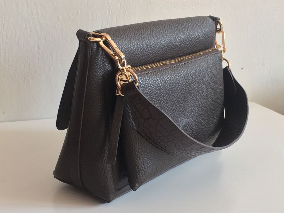 Парфоа parfois елегантна кафява дамска чанта за през рамо