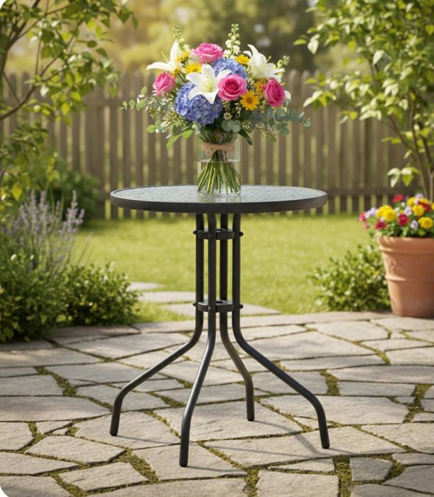 Метална Градинска маса ф60