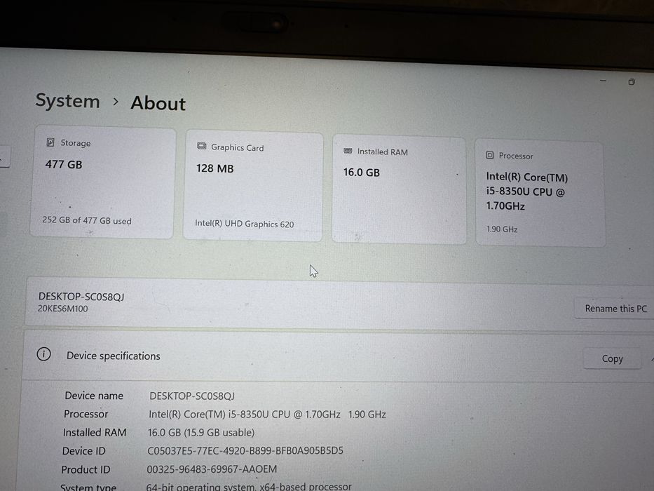 Lenovo X280 16GB RAM