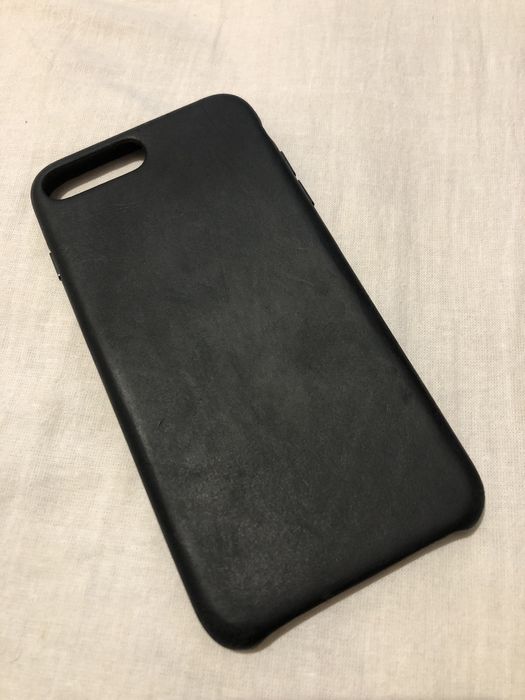 Оригинальный кожаный чехол на iPhone 8 Plus