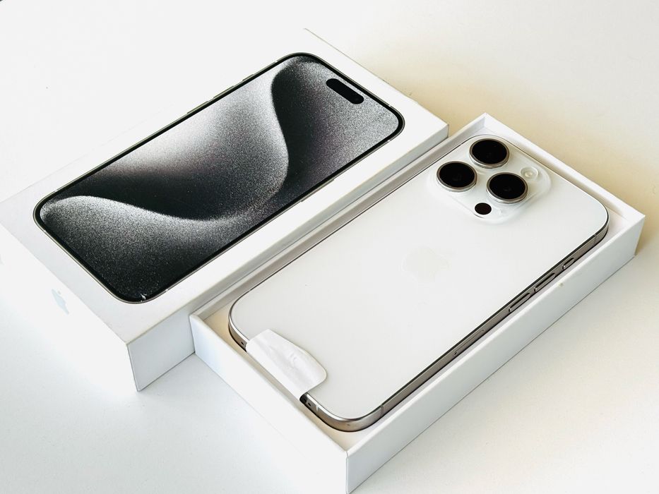 Iphone 15 Pro 256GB White 97% Батерия! Гаранция 6 месеца