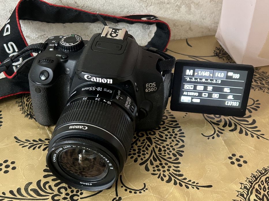 Canon 650d + 18-55mm. 2 батарейки