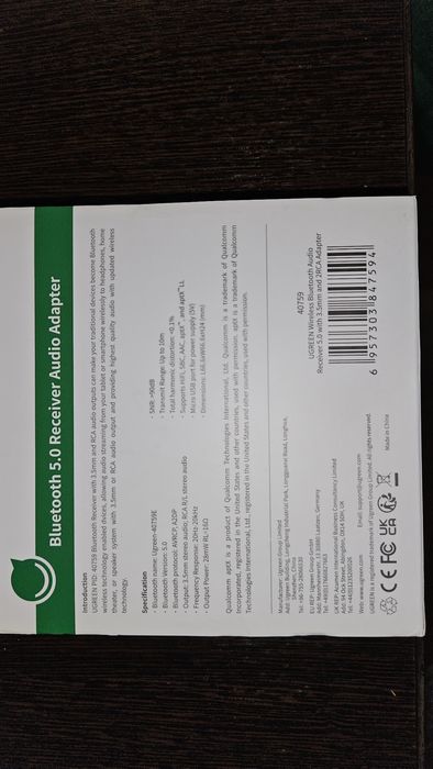 Продам Audio Bluetooth адаптер Ugreen