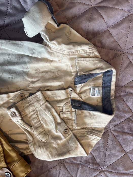 Pantalon si camasa baietel mar. 62-68