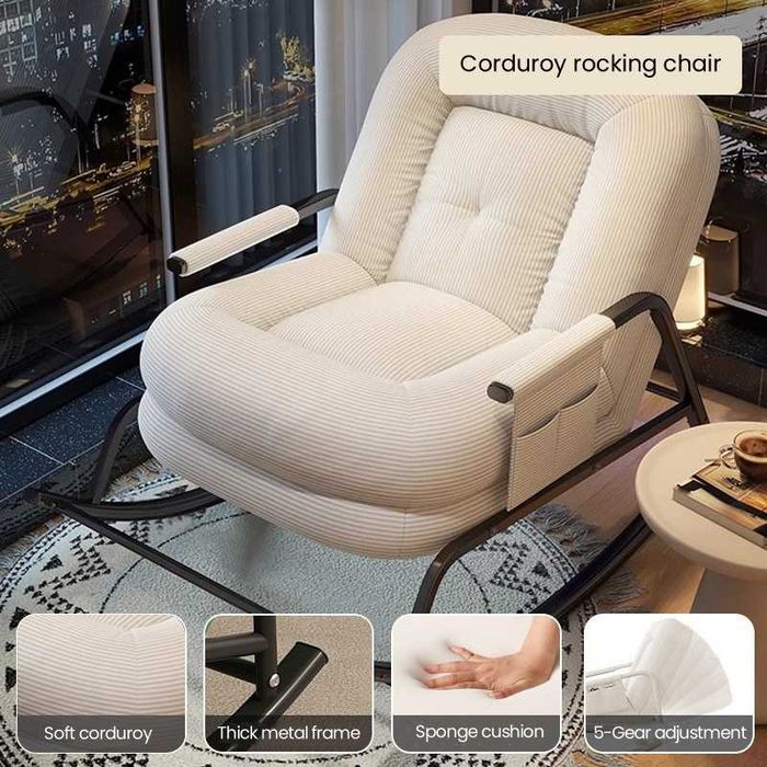 Складное кресло-качалка Пуф для балкона спальни дома нагрузка до 110кг