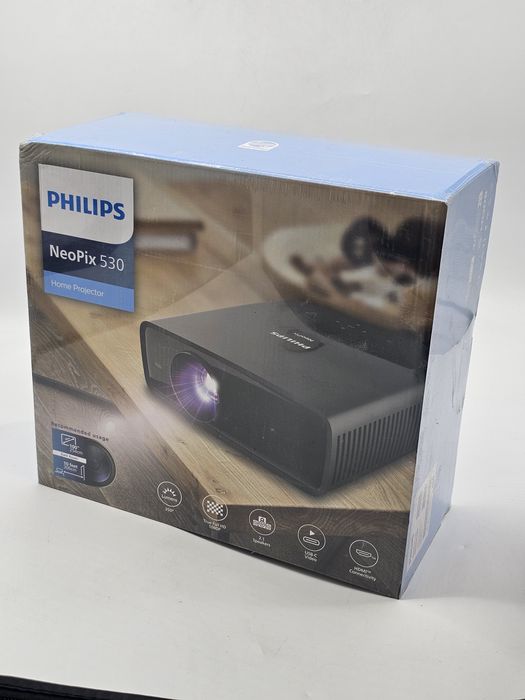 Videoproiector Philips NeoPix 530, Full HD 1920x1080, 350 lumeni, negr