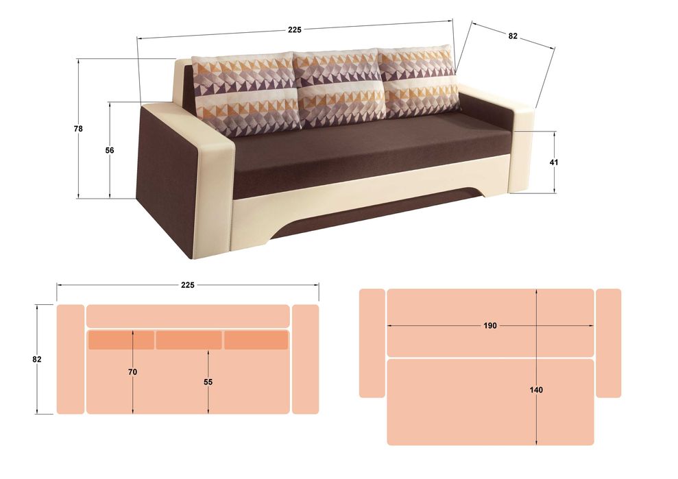 Разтегателно канапе/диван Елия Виденов