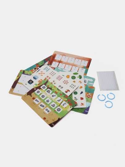 Интерактивная книжка с пазлами, для раннего образования детей с 3 лет