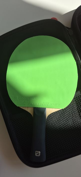 2 palete tenis de masă Andro Treiber R53 + Unity 5 R42 + husă