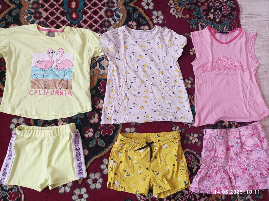 Много Летни дрехи за момиче 5-7г.