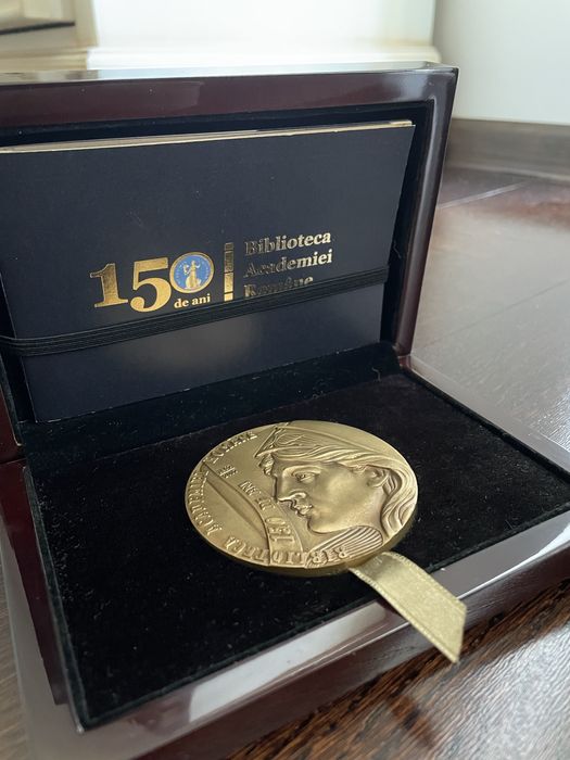 Medalie „150 de ani - Biblioteca Academiei Române” Cupru
