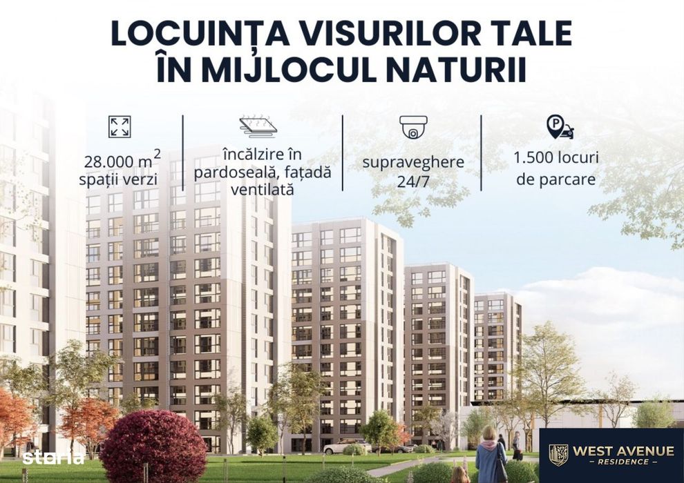 3 camere pentru familie – spațiu într-un ansamblu complet