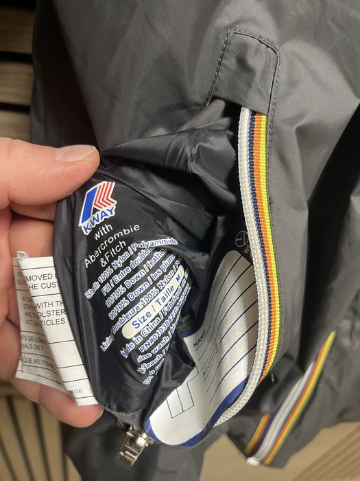 K-Way ITALY : Яке с пух и две лица размер М/Л Оригинал