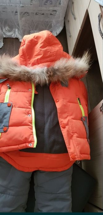 Комбинезон зимний на мальчика, 80см. Обмен.