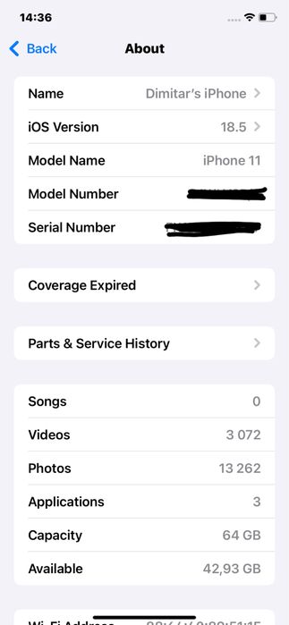 iPhone 11 64gb. | 77% battery health