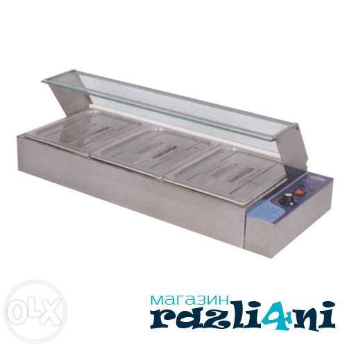 Топла витрина Бен-мари 2-ка, 3-ка, 4-ка, 5-ца, 6-ца Чисто Нови