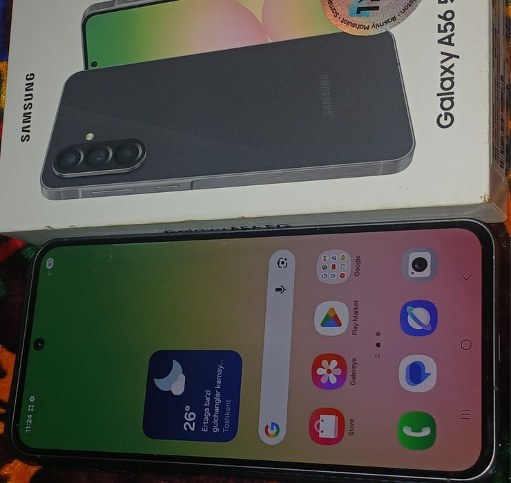 Samsung A56 sotiladi, xich qanaqa aybi yo hamma joyi ishlidi, Koropk7a
