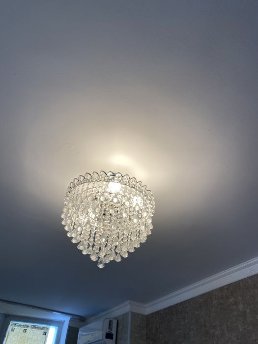 Люстры потолочные хрустальные