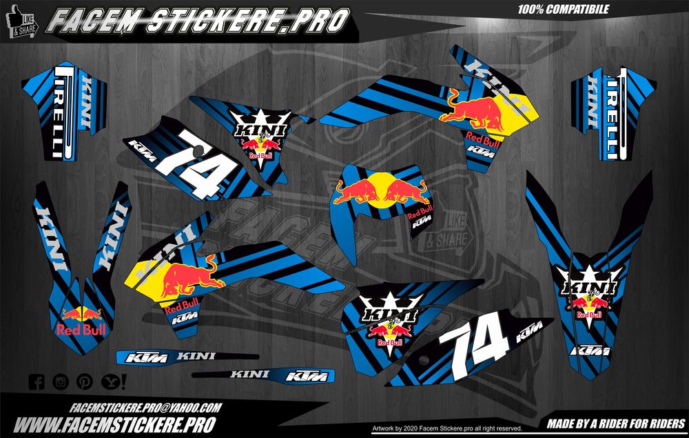 Stickere Grafice Enduro Cross atv ktm husqvarna honda Yamaha copii