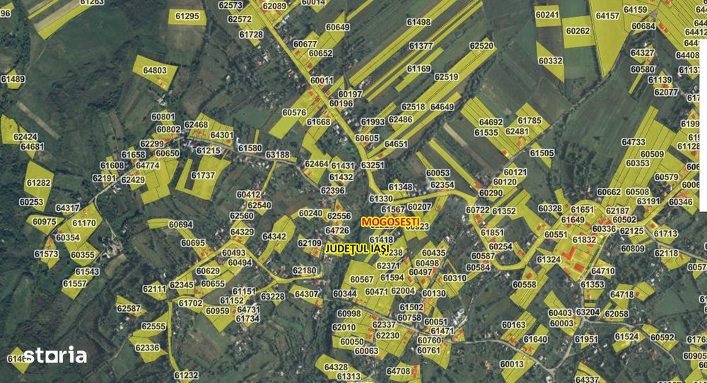 Teren 9000 mp intravilan Mogosesti cu casa,asfalt