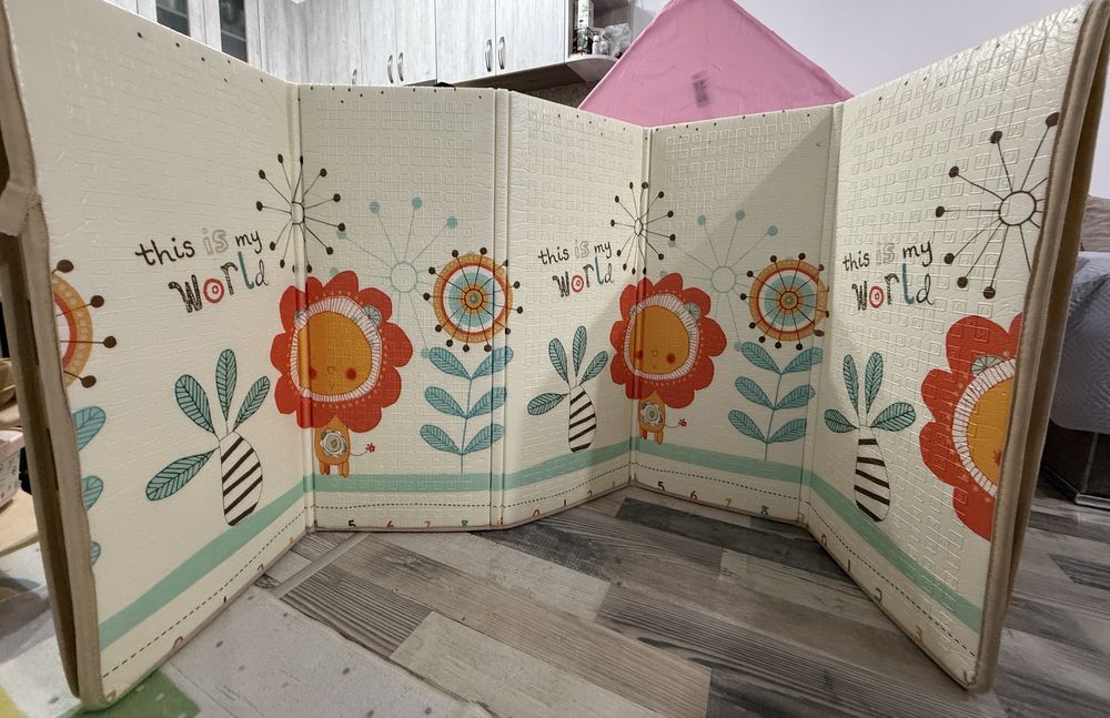 Килимче за игра Milly Mally Зебра (180/200, двулицево)