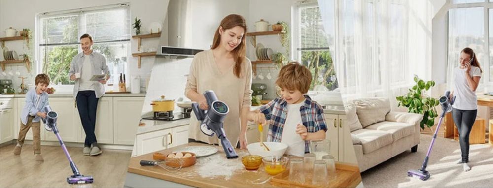 Вертикална безжична  безкабелна прахосмукачка Lubluelu