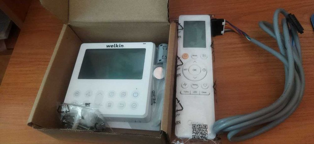 Настенный пульт (новый) от кассетного кондиционера Welkin и LED конвер